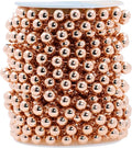 Mandala Crafts 10mm Faux Rose Gold Pearl Beads Roll by MandalaCrafts
