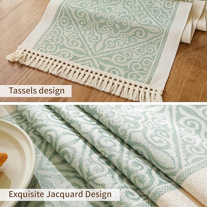 Table Runners 83 Inches, Waterproof Boho Table Runner - Image 3