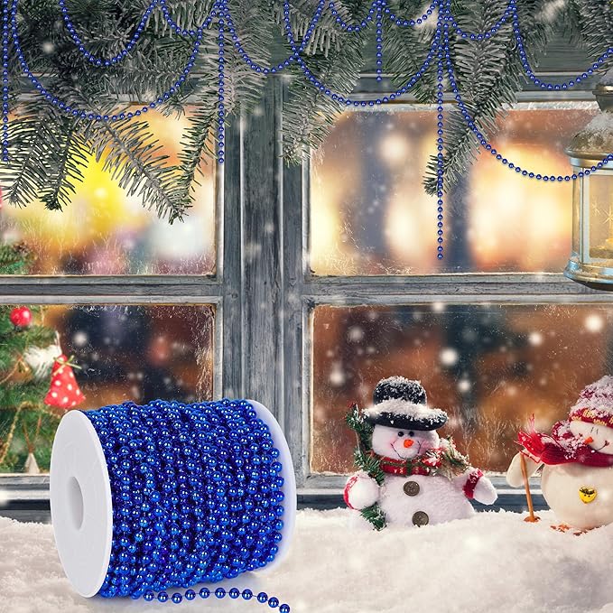 100 FT Christmas Tree Beads, Christmas Tree Garland Decoration, Plastic Hanging - Image 2