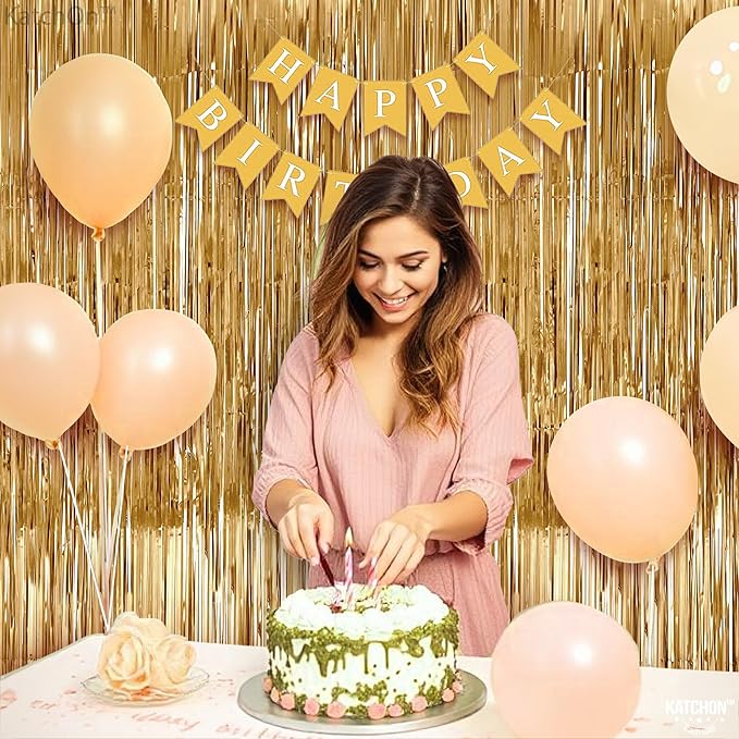 Katchon, Champagne Gold Backdrop Curtain - Image 6