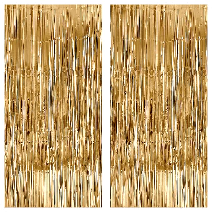 Katchon, Champagne Gold Backdrop Curtain by KatchOn