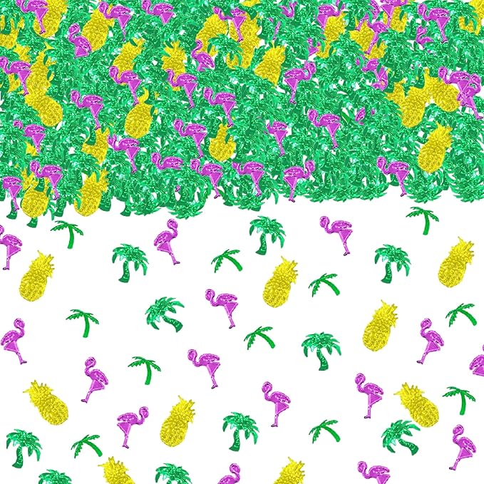 Confetti Table Foil Metallic Sequins Tropical Jungle Safari Festival by JNSAXMI