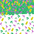 Confetti Table Foil Metallic Sequins Tropical Jungle Safari Festival by JNSAXMI
