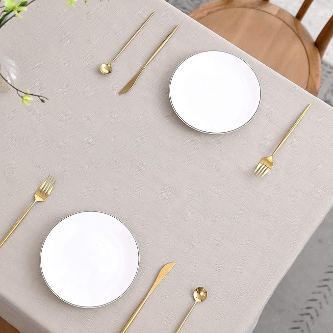 maxmill Lux Faux Linen Tablecloth - Image 3