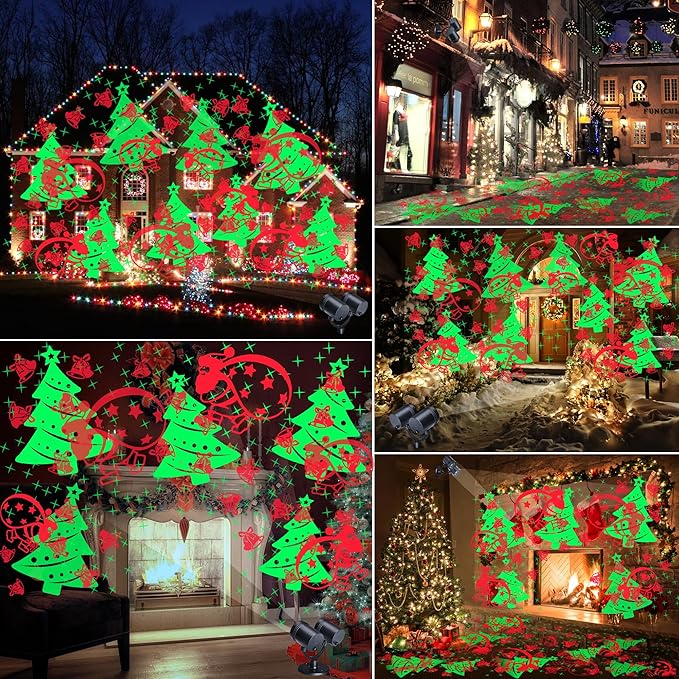 Christmas Lights Projector, Christmas Decorations Lighting Projector, - Image 4
