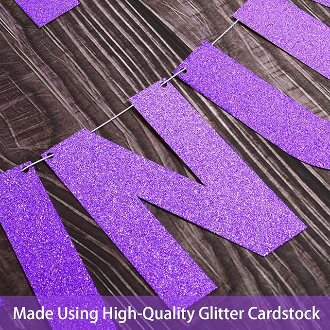 TaoBary 112 Pcs DIY Letter Custom Banner Glitter Customizable Banner Kit - Image 4