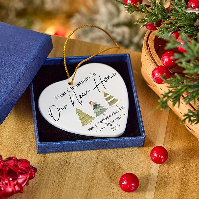 House Warming Gifts New Home, New Home Ornament 2025 Glass Ornament 2025 - Image 3
