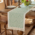 Table Runners 95 Inches, Waterproof Boho Table Runner by UWWGKK