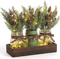 3 Pcs Mason Jar Centerpiece Decorations by Unknown