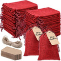 Woanger 100 Pcs Burlap Gift Bags by Woanger