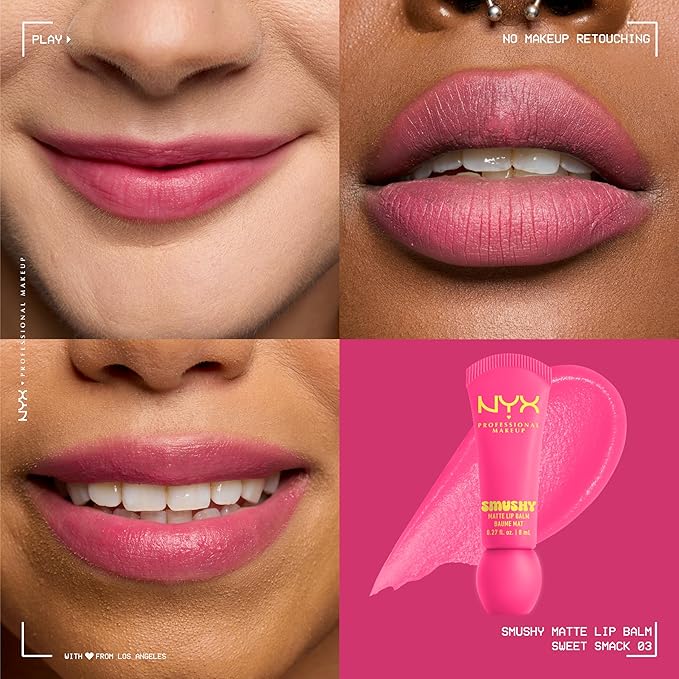 NYX PROFESSIONAL MAKEUP Smushy Matte Lip Balm, Tinted Lip Moisturizer - Image 2