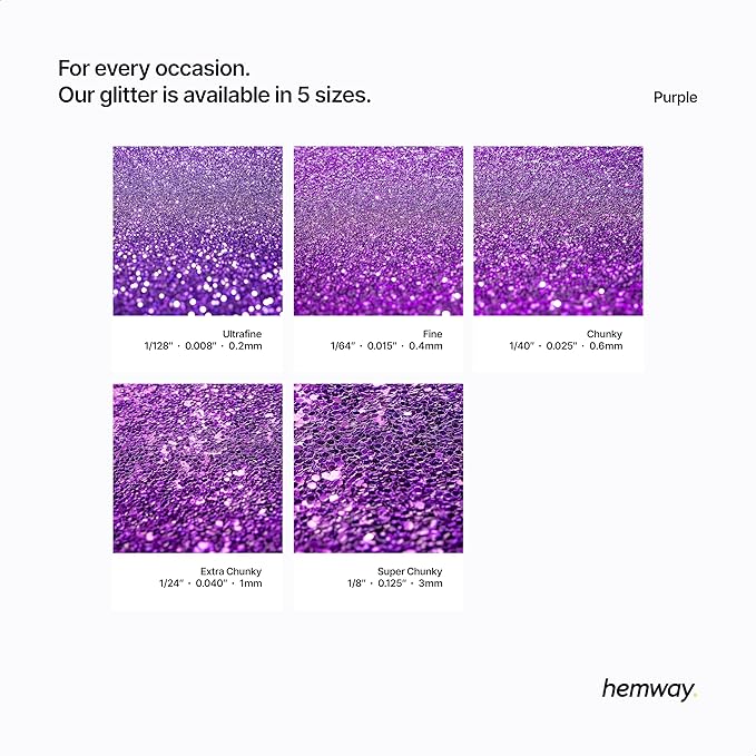 Hemway Eco Friendly Biodegradable Glitter 100g / 3.5oz Bio Cosmetic Safe - Image 3