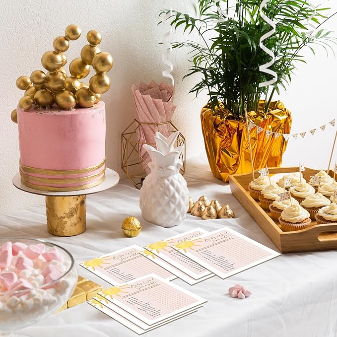 Boho Sunshine 30 Baby Word Scramble Game Cards - Image 5