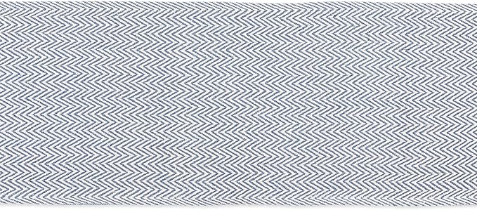 DII Woven Basic Tabletop Collection Chevron Table Runner, French Blue - Image 3