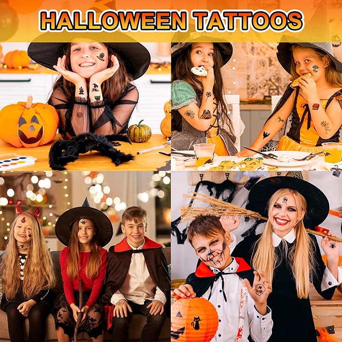 Halloween Temporary Tattoos for Kids – 30 Sheets - Image 4