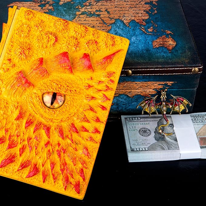 3D Dragon Eye Embossed Journal, Resin Engraving Notebook, Dnd notebook - Image 6