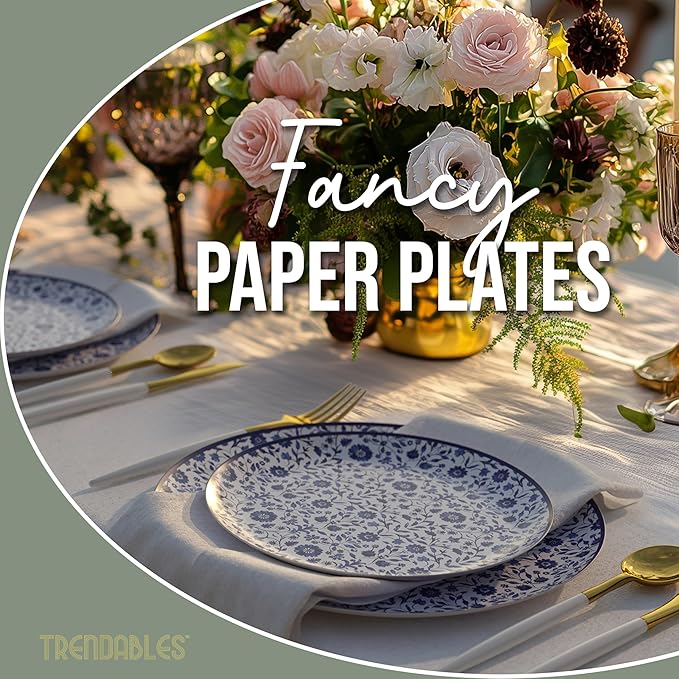 Trendables Heavy Duty Paper Plates Set - Image 8