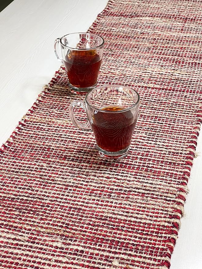 Chardin home Natural Jute Table Runner 13x90 Inch – Vintage Boho Rustic Table - Image 7