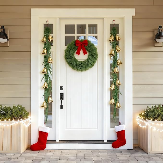 Christmas Decorations Artificial Norfolk Pine Garlands 6FT 2Pcs, Real Touch - Image 5