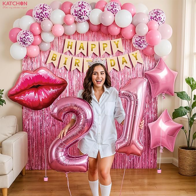 KatchOn, Girls & Her | Pink Party Decorations - Image 8