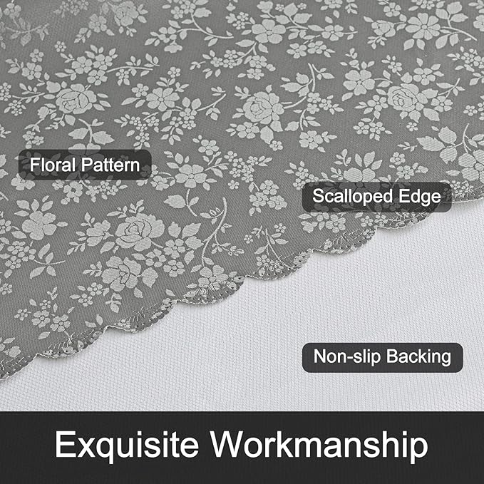 Smiry Round Table Cloth, Waterproof Heavy Duty Vinyl Tablecloths, Wipeable - Image 4