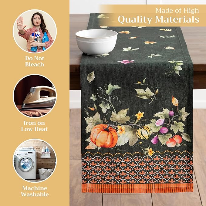 Maison d' Hermine Table Runner 100% Cotton Single Layer Table Runners 108 - Image 3