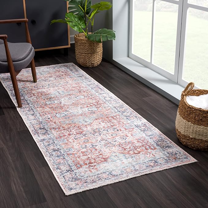 Bloom Rugs Caria Washable Non-Slip 10 ft Runner by BloomRugs