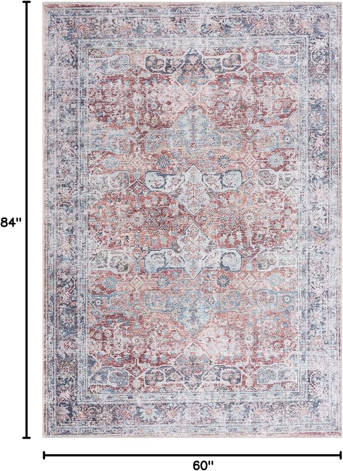 Bloom Rugs Caria Washable Non-Slip 5x7 Rug - Image 3