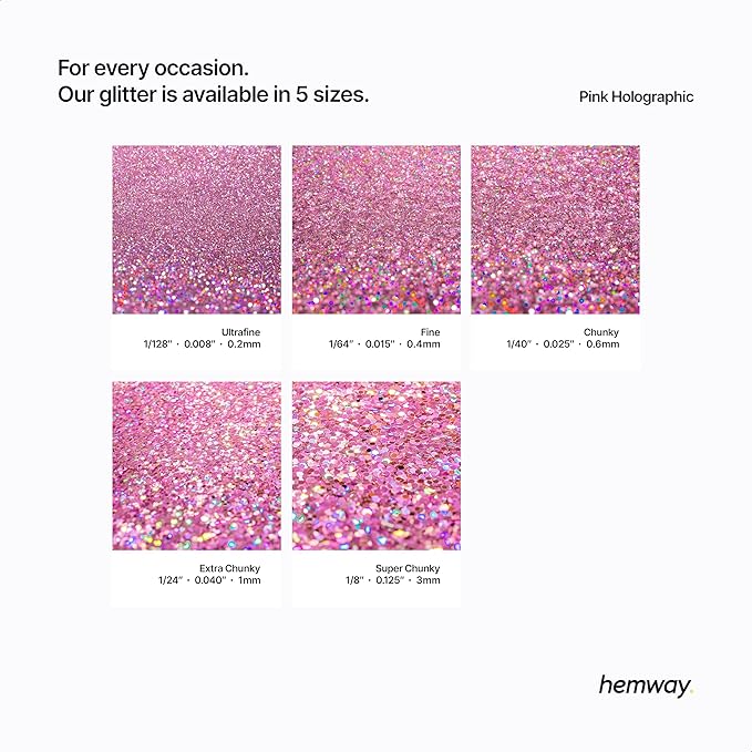 Hemway Eco Friendly Biodegradable Glitter 100g / 3.5oz Bio Cosmetic Safe - Image 3