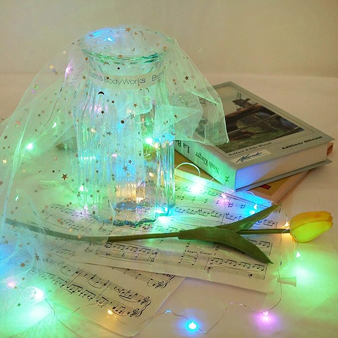 Upgraded 8 Pack Solar Wine Bottle Lights, 20LED Silver Wire Cork Lights - Image 6