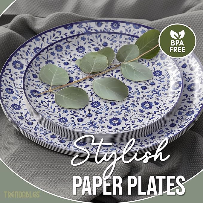 Trendables Heavy Duty Paper Plates Set - Image 7