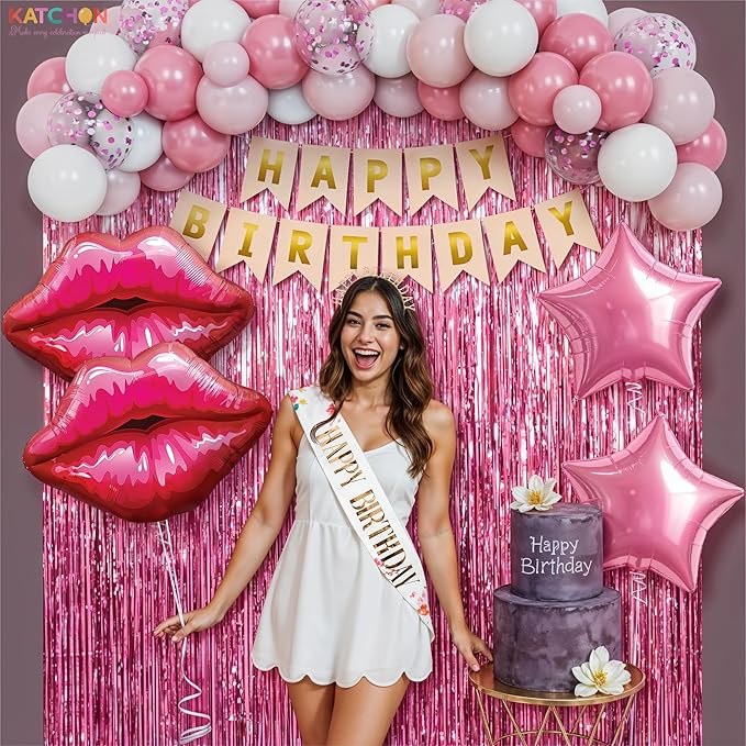 KatchOn, Girls & Her | Pink Party Decorations - Image 7