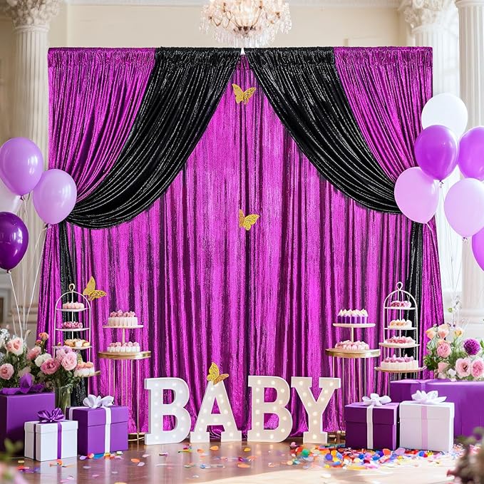 Glitter Sequin Backdrop Curtains - Image 2