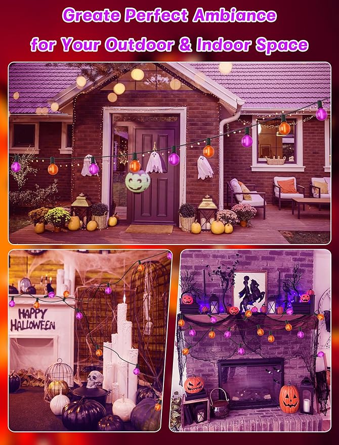 25ft Halloween String Lights Outdoor - Image 7