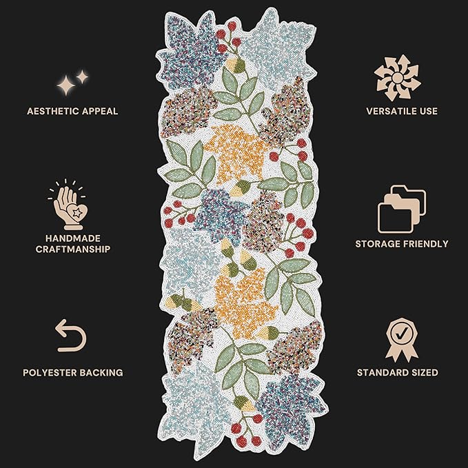 Boho Beaded Table Runner - Image 3