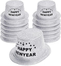Hillban 12 Pcs Top Hats Halloween Glitter Plastic Retro Disco Party Hats by Hillban