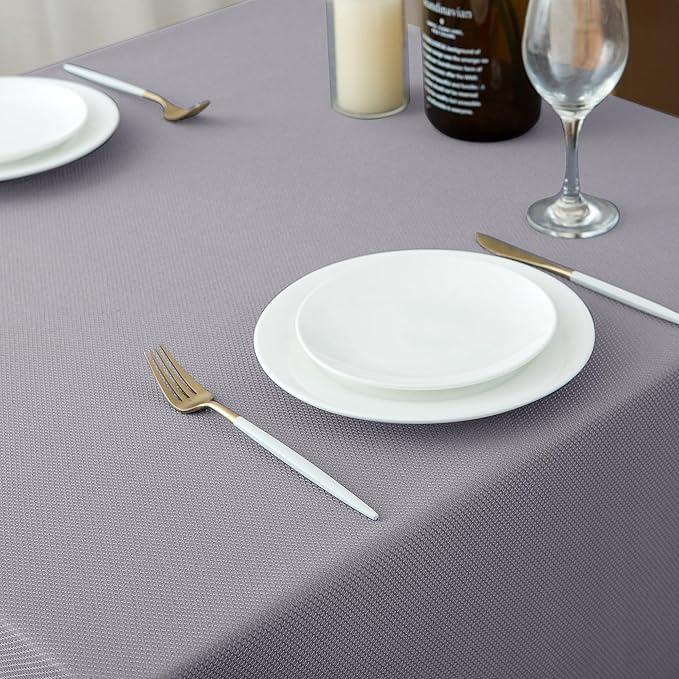 Biscaynebay Textured Fabric Square Tablecloths 60"x60", Wedding & Parties - Image 8