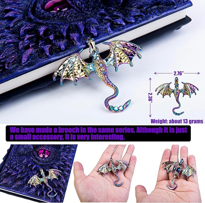 3D Dragon Eye Embossed Journal, Resin Engraving Notebook, Dnd notebook - Image 7