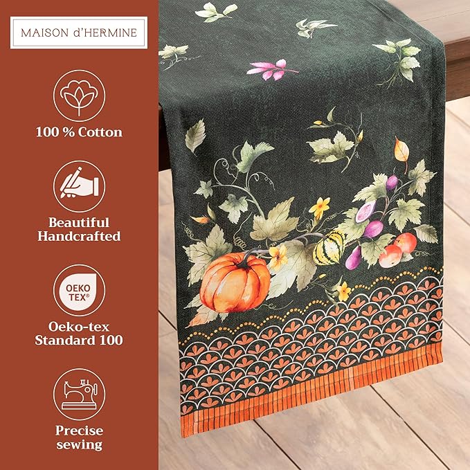 Maison d' Hermine Table Runner 100% Cotton Single Layer Table Runners 108 - Image 2