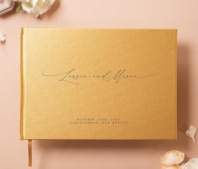 MUUJEE Personalized Guestbook in Gold - Image 2
