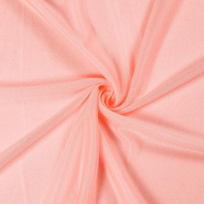 VDS Pack of 2 Panel Wedding Arch Draping Fabric Sheer Chiffon Fabric Drapery - Image 6