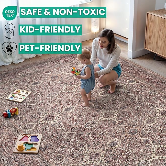 Bloom Rugs Washable Non-Slip 9' x 12' Rug - Image 5