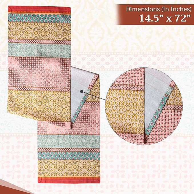 Maison d' Hermine Table Runner 100% Cotton Single Layer Table Runners 72 inches - Image 4
