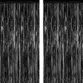 2 Pack 2025 Graduation Party Decorations, 3.28 FT x 7.05 FT Black Backdrop by ZATAYE