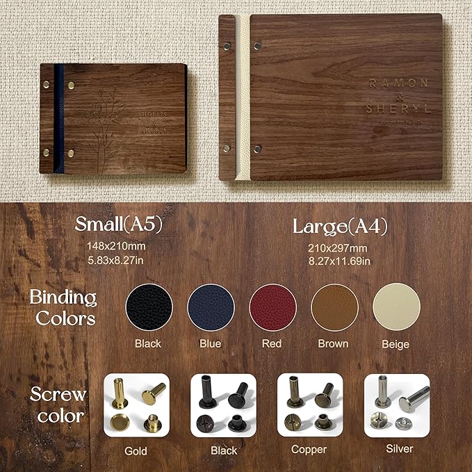 Customized Wooden Guest Book for Weddings, Funerals & Events - Image 3