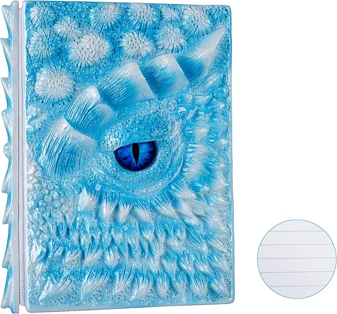 3D Dragon Eye Embossed Journal, Resin Engraving Notebook, Dnd notebook by LZlightactor