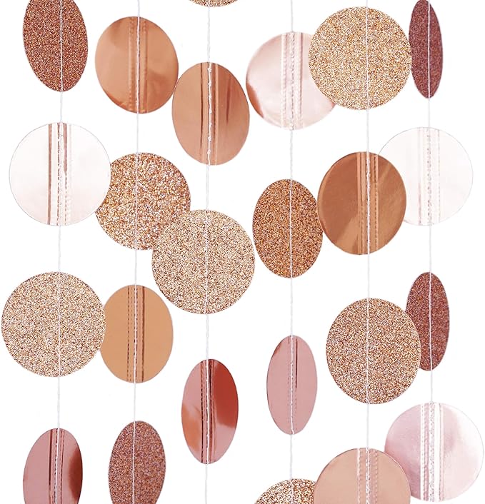 Circle Dots Paper Party Garland Streamer Backdrop - Image 2