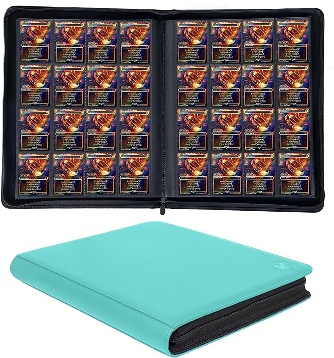 1000+ Pockets Trading Card Binder, 16-Pocket Card Ablum Compatible by KUOOKING