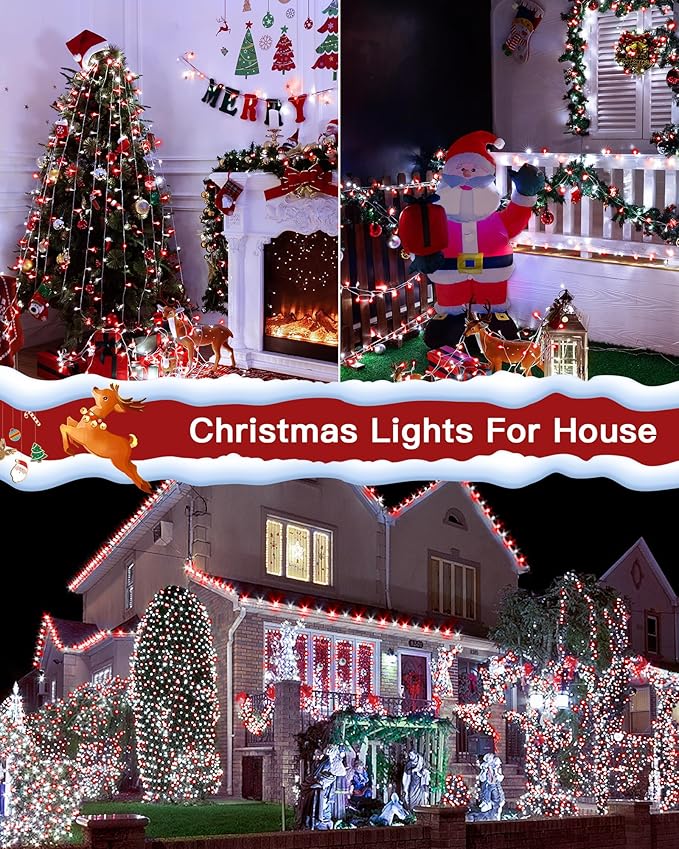 196FT 600LED Christmas Lights Outdoor Waterproof, String Light - Image 5