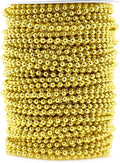 Mandala Crafts 4mm Faux Metallic Gold Pearl Beads Roll by MandalaCrafts